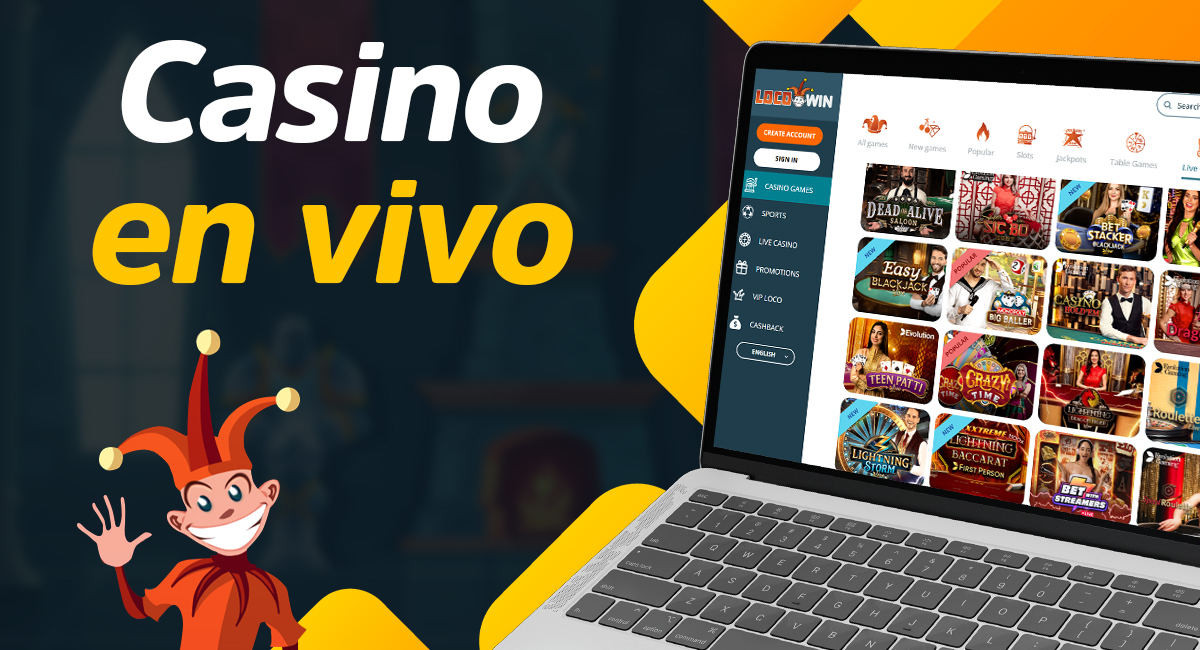 Juegos de casino en vivo para usuarios de Locowin de España