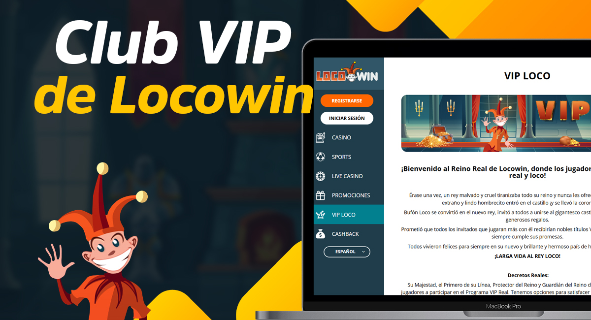 Clube VIP no casino online Locowin Espanha